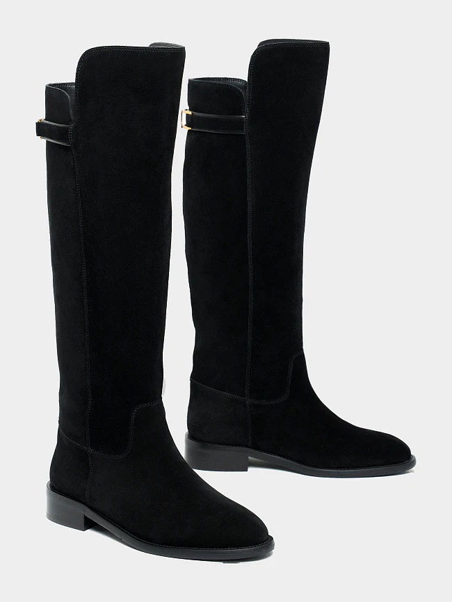 Сапоги женские зимние, цвет черный, натуральный спилок 1494577M | 3