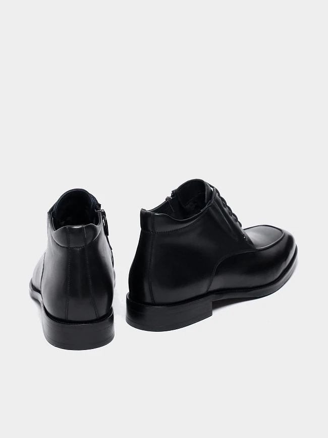 Ботинки мужские демисезонные, цвет черный, натуральная кожа M1022999 | 4