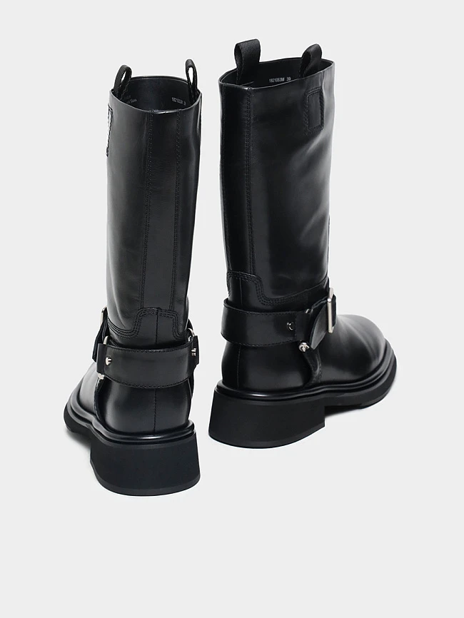 Сапоги женские зимние, цвет черный, натуральная кожа 1821053M-1 | 3