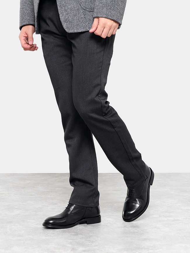 Ботинки мужские демисезонные, цвет черный, натуральная кожа M1022533-1 | 6