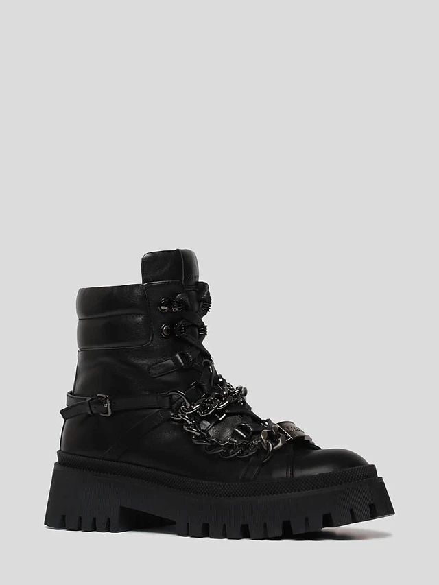 Ботинки 494296 женские цвет черный, натуральная кожа 494296          | 1