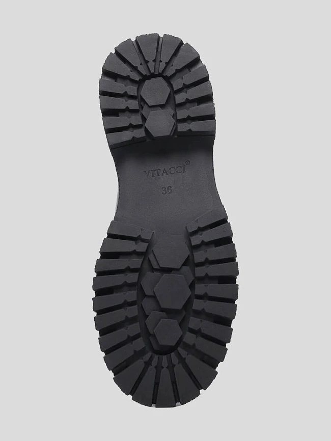 Лоферы женские всесезонные, цвет черный, искусственная кожа/натуральная кожа и полимерные материалы 1847605 | 5