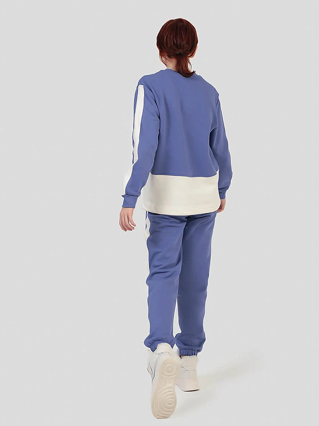 DS6506-16 Костюм спортивный (джемпер+брюки) для девочек фиолетовый+88% хлопок, 12% полиэстер DS6506-16 | 3