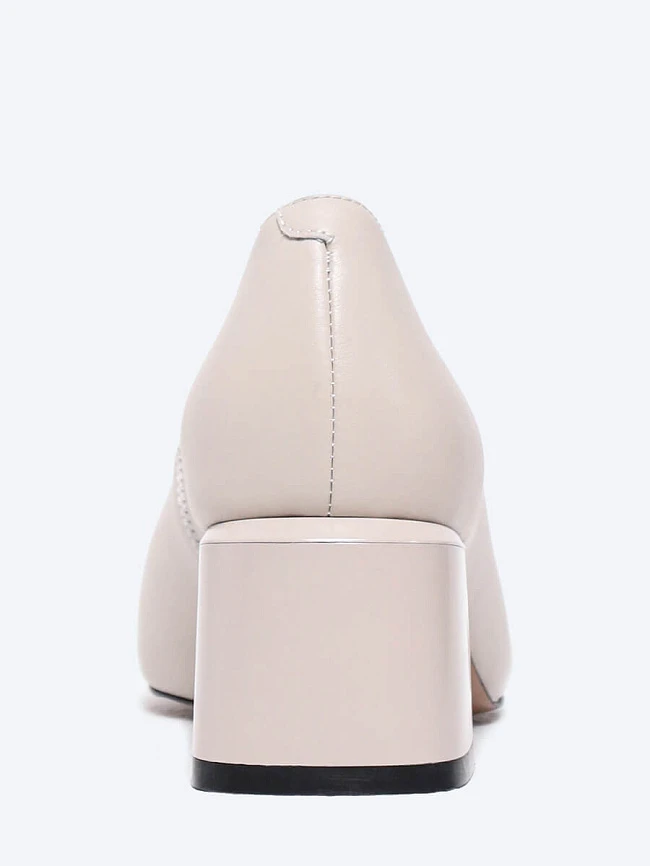 Туфли женские всесезонные, цвет молочный, натуральная кожа и полимерные материалы 1849961 | 5