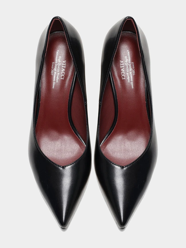 Туфли женские всесезонные, цвет черный, искусственная кожа 6550331 | 5