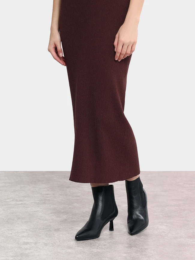 Ботильоны женские всесезонные, цвет черный, натуральная кожа 1397070P2 | 8