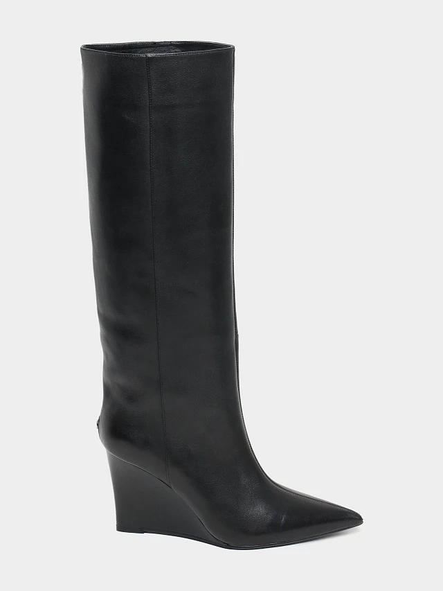 Сапоги женские демисезонные, цвет черный, натуральная кожа 1852806 | 7