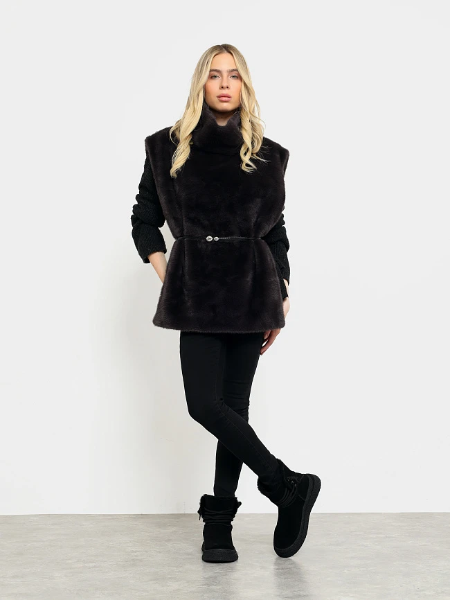 Полусапоги женские зимние, цвет черный, натуральный спилок 3630341M | 8