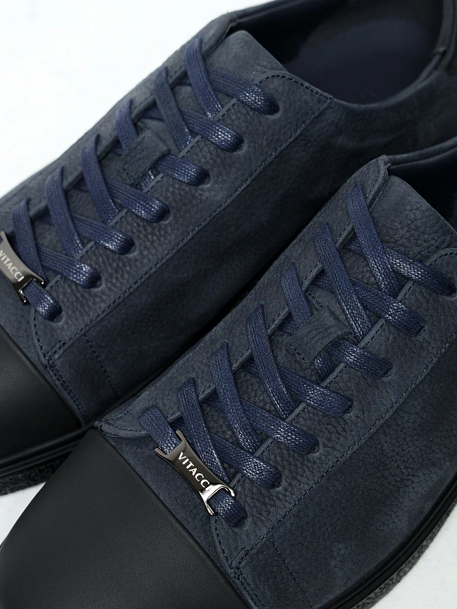 Кеды мужские демисезонные, цвет синий, натуральный нубук/натуральная кожа M1782543 | 5