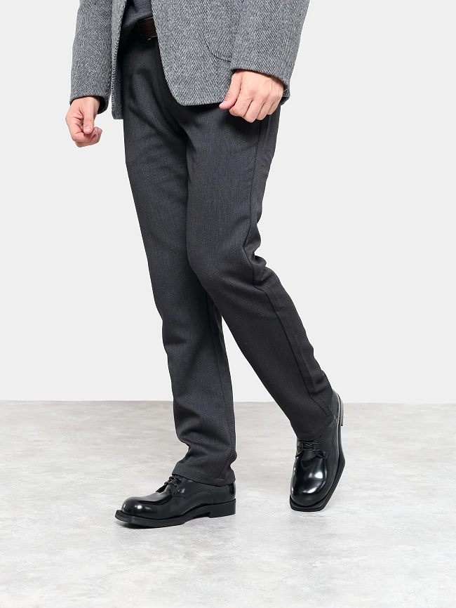 Полуботинки мужские всесезонные, цвет черный, натуральная кожа M253887 | 7