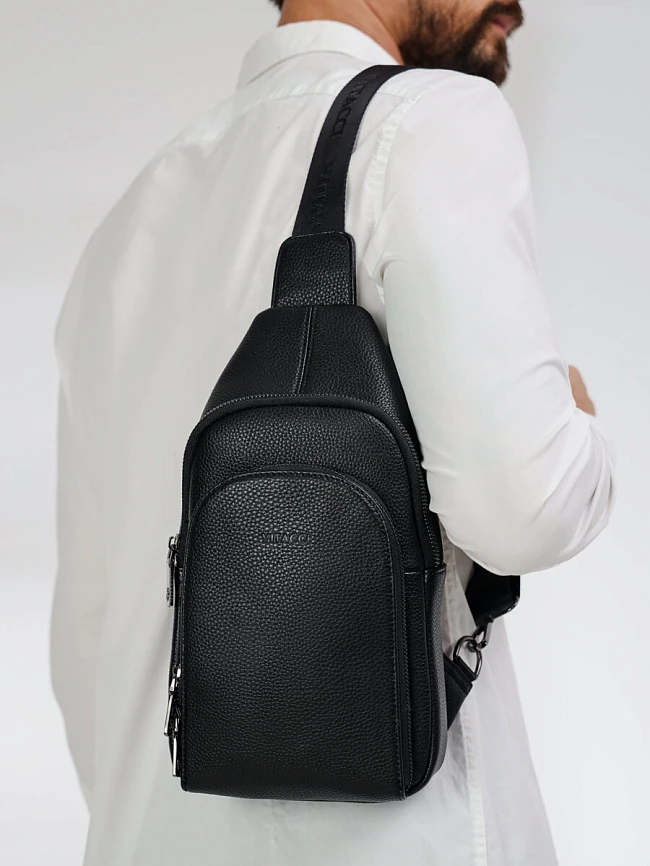 Сумки HJ0022-01 мужские цвет черный, искусственная кожа HJ0022-01 | 5