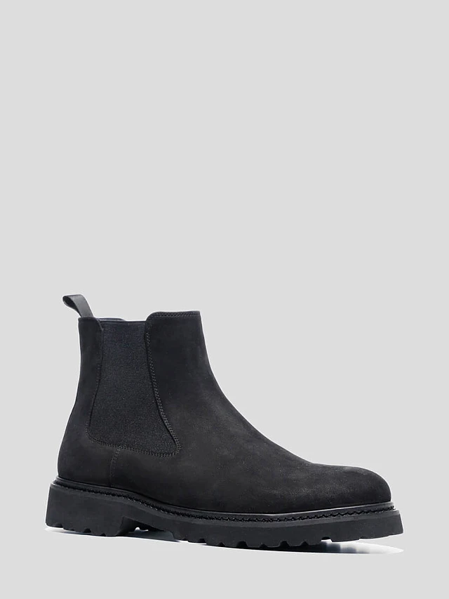 Ботинки M253473M мужские цвет черный, натуральный нубук M253473M        | 1