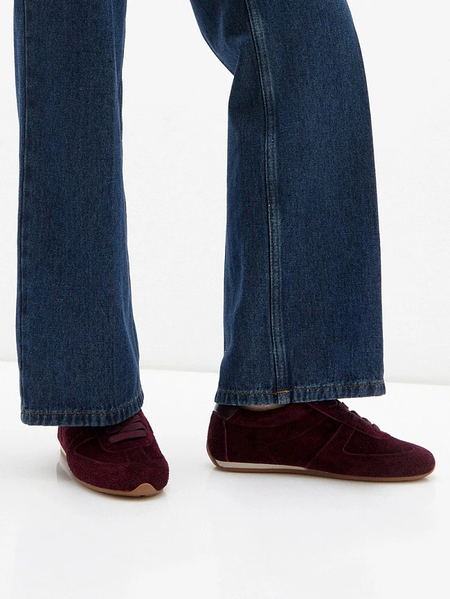 Кеды женские демисезонные, цвет фиолетовый, натуральный спилок 1013692 | 6