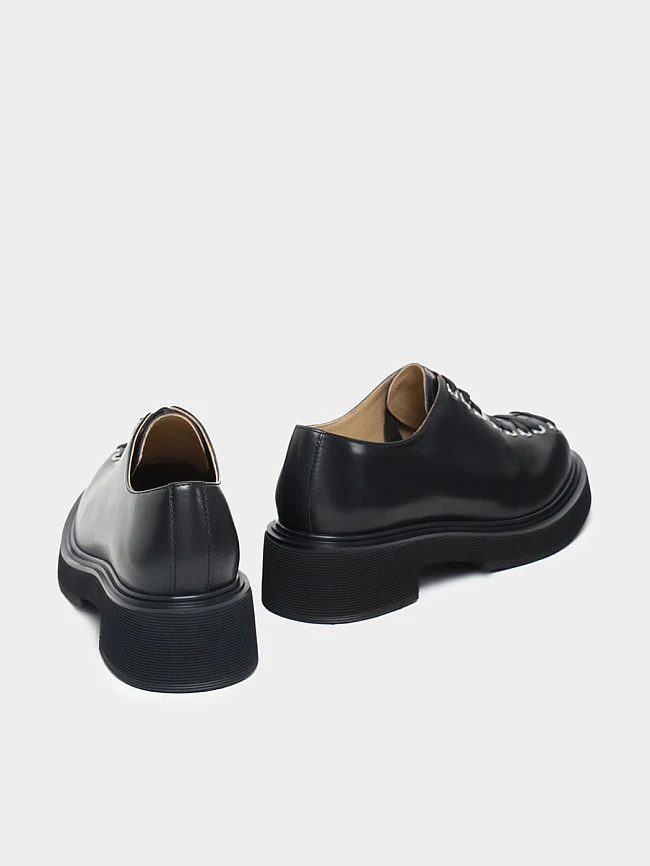 Полуботинки женские всесезонные, цвет черный, натуральная кожа 1821110-1 | 3