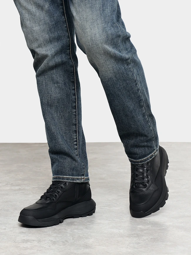 Ботинки мужские демисезонные, цвет черный, натуральная кожа M1782614 | 7