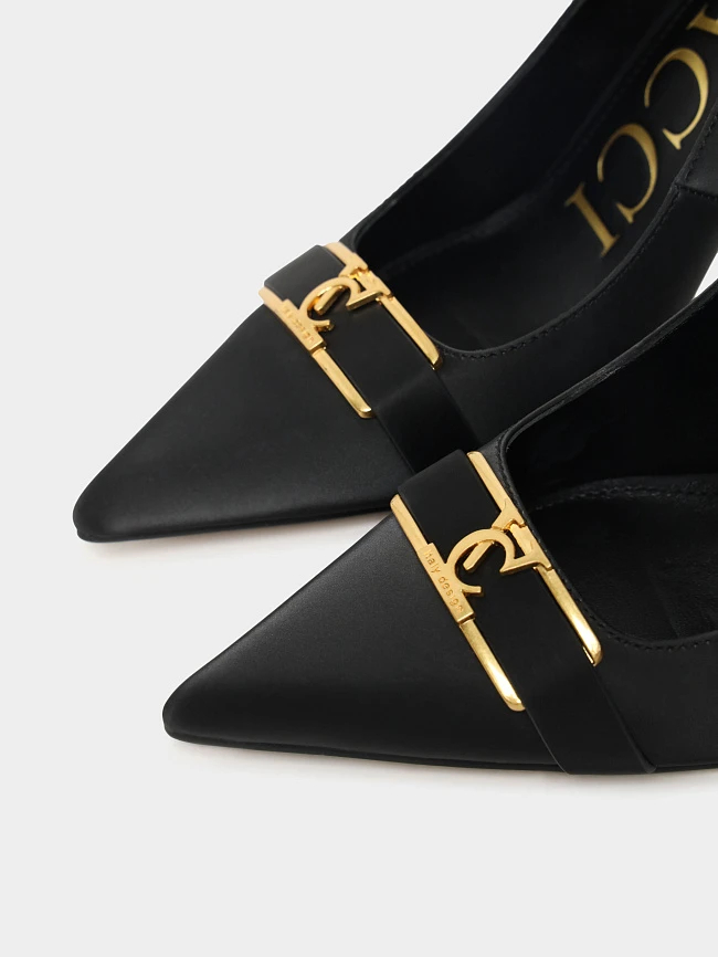 Туфли женские всесезонные, цвет черный, натуральная кожа 1494433 | 7