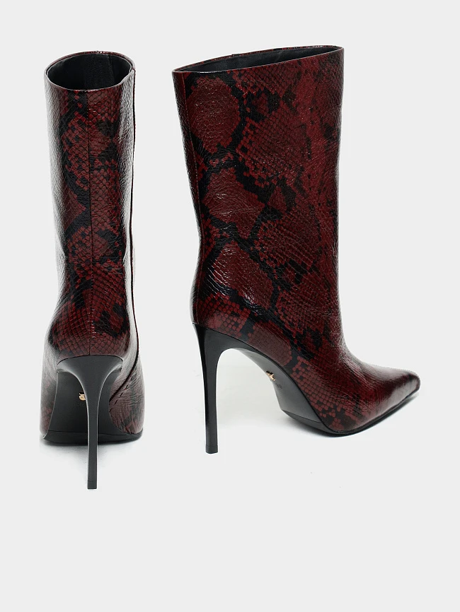 Полусапоги женские всесезонные, цвет бордовый, натуральная кожа 1494637 | 4