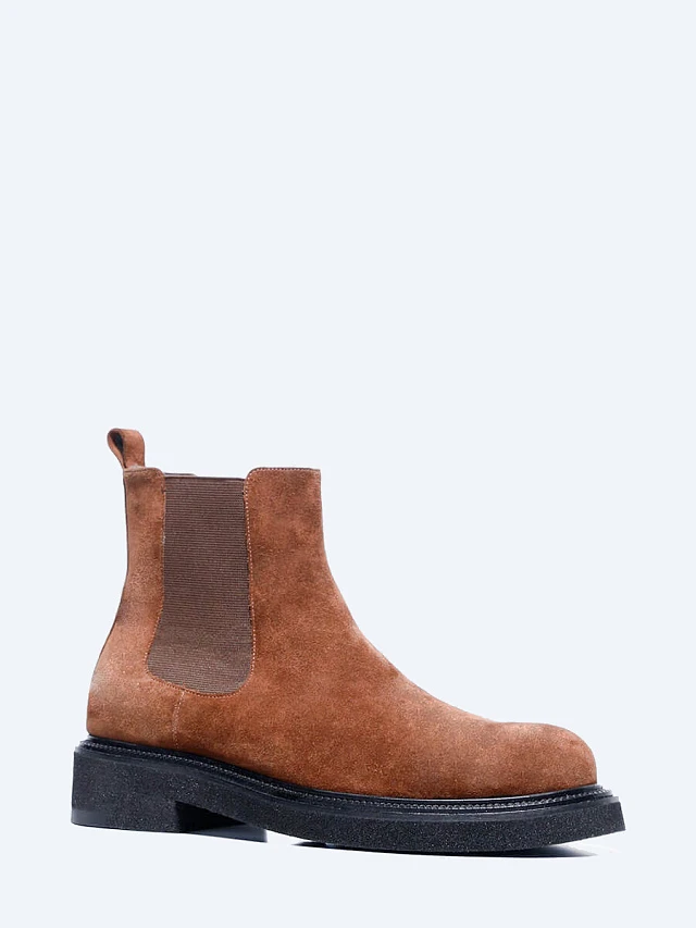 Ботинки мужские демисезонные, цвет коричневый, натуральный спилок M1781565 | 1