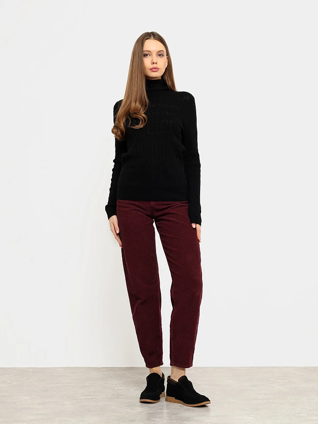 Лоферы женские демисезонные, цвет черный, натуральный велюр/шерсть 1821575 | 8