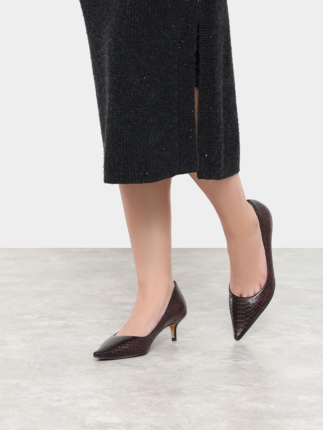 Туфли женские всесезонные, цвет красный, искусственная кожа 6550341-2 | 6