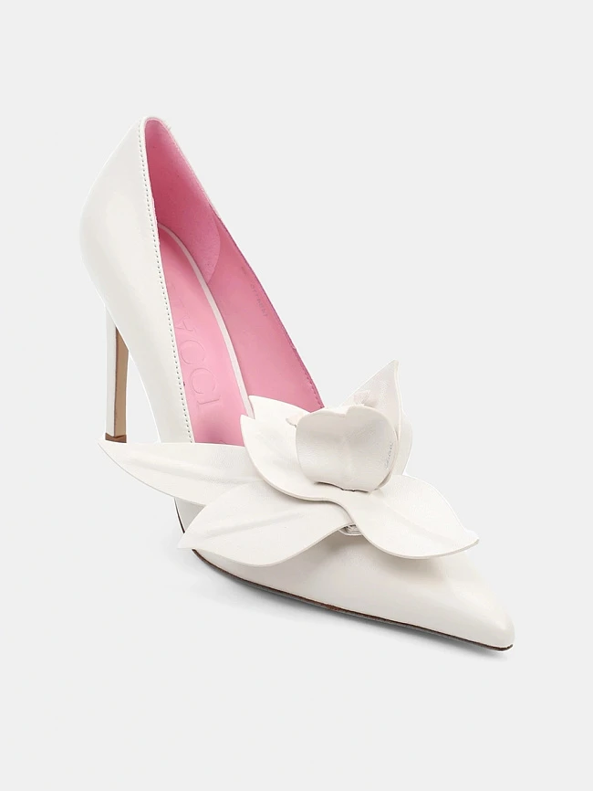 Туфли женские всесезонные, цвет белый, натуральная кожа 1494115-1 | 2