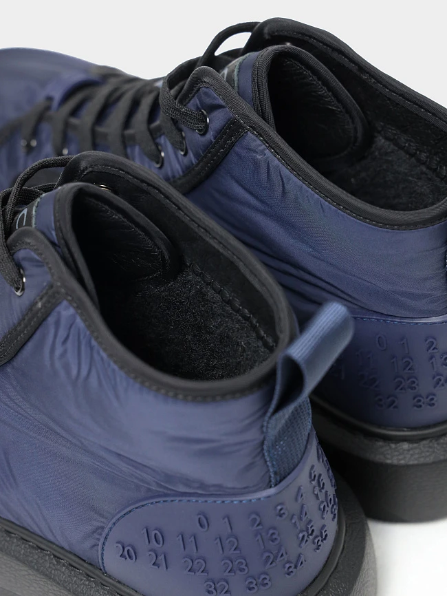 Кеды мужские зимние, цвет синий, текстиль M03051M | 5