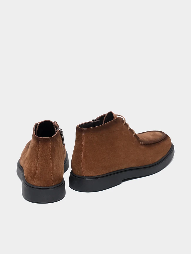 Ботинки мужские демисезонные, цвет коричневый, натуральный спилок M801239 | 4