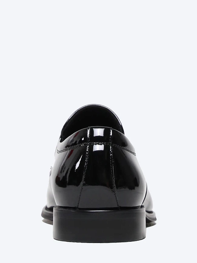 Туфли мужские всесезонные, цвет черный, натуральный наплак M1022820 | 5