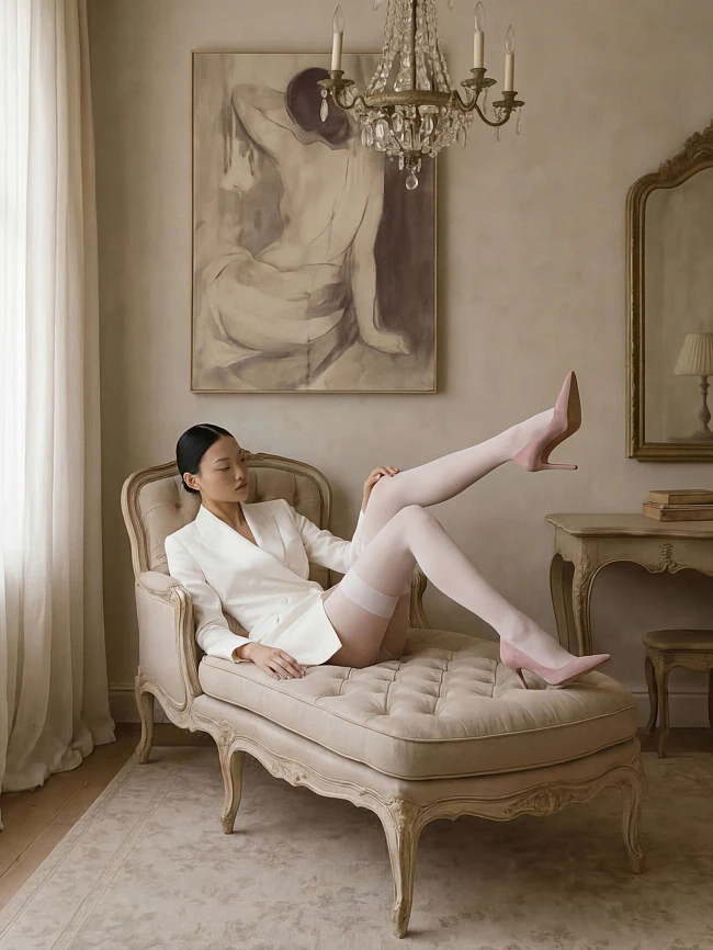 Туфли женские всесезонные, цвет пудровый, натуральный велюр 497508 | 10