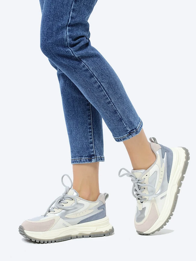 Кроссовки 1848056 женские цвет серый, текстиль/натуральная кожа и полимерные материалы 1848056 | 7