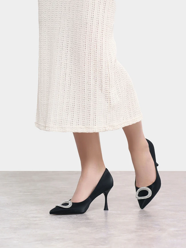 Туфли женские всесезонные, цвет черный, натуральная кожа 23VC007 | 8