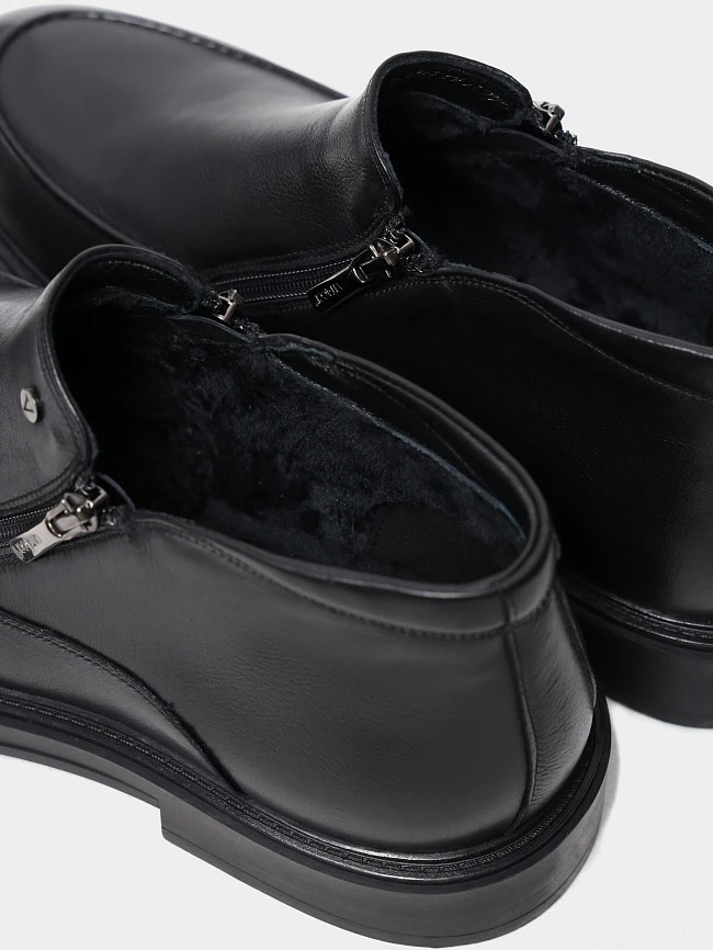 Ботинки мужские демисезонные, цвет черный, натуральная кожа M1022562 | 6