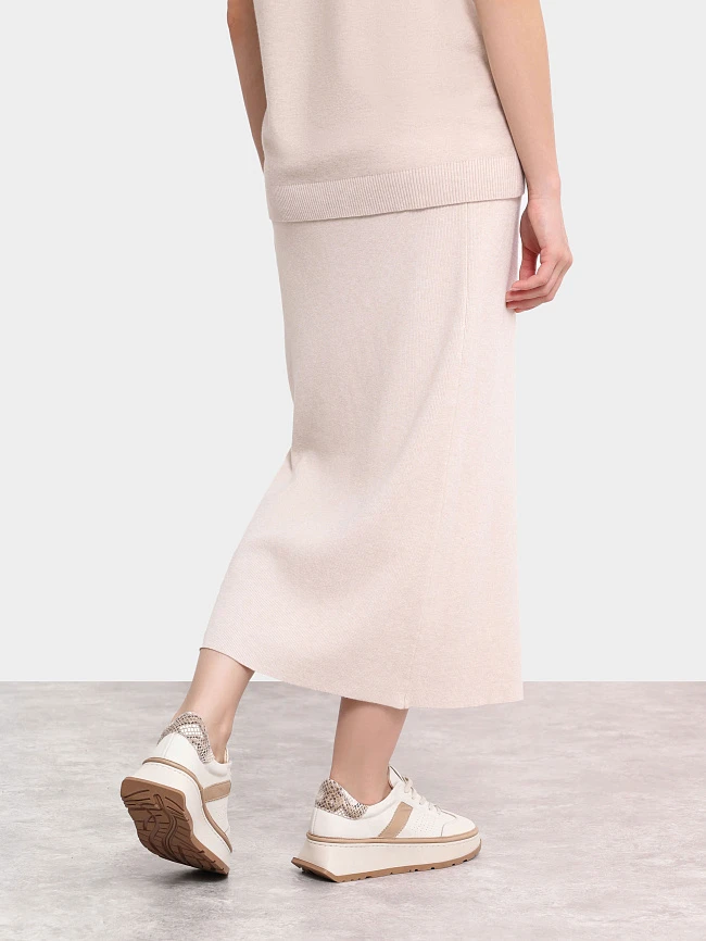 Кроссовки женские демисезонные, цвет бежевый, натуральная кожа 1221472 | 9