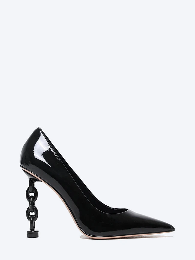 Туфли женские всесезонные, цвет черный, натуральная лаковая кожа 1852532 | 2