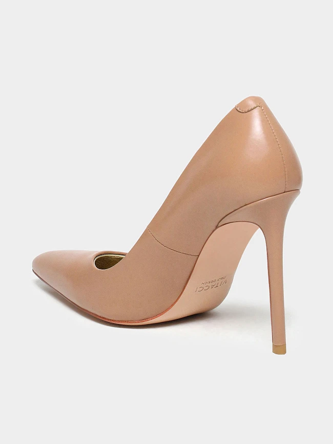 Туфли женские всесезонные, цвет бежевый, натуральная кожа 497502 | 3