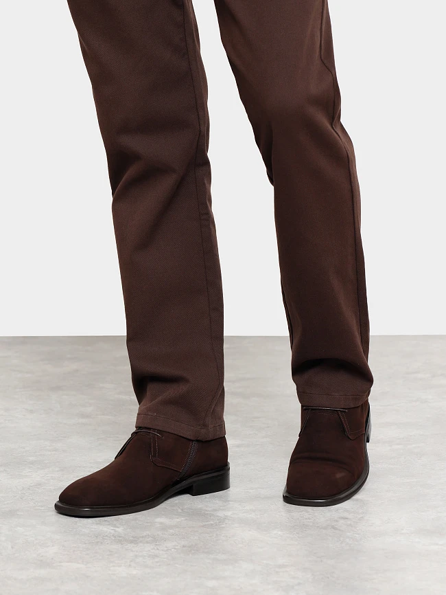 Ботинки мужские демисезонные, цвет коричневый, натуральный велюр M1022970 | 7