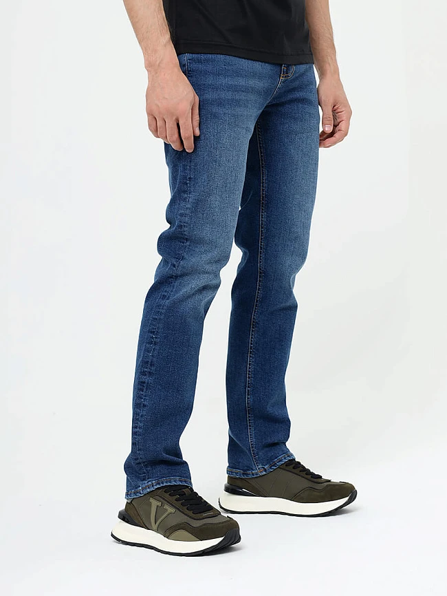 Кроссовки мужские демисезонные, цвет хаки, натуральный спилок/текстиль/натуральная кожа M03030 | 7