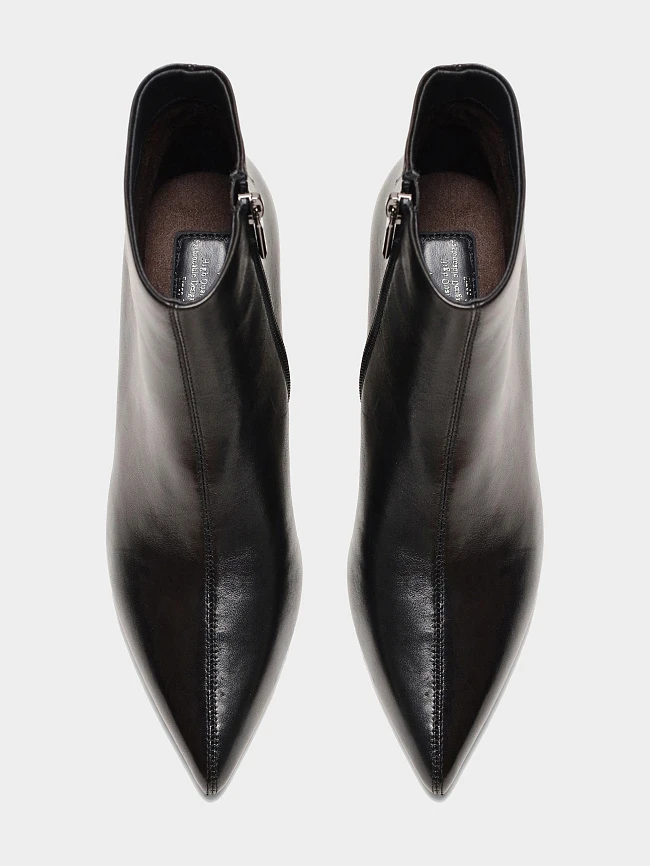 Ботильоны женские всесезонные, цвет черный, натуральная кожа 17VC420 | 4