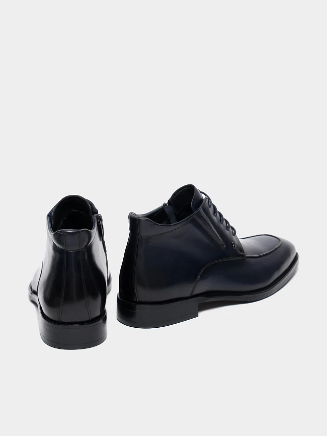 Ботинки мужские демисезонные, цвет синий, натуральная кожа M1023000 | 4