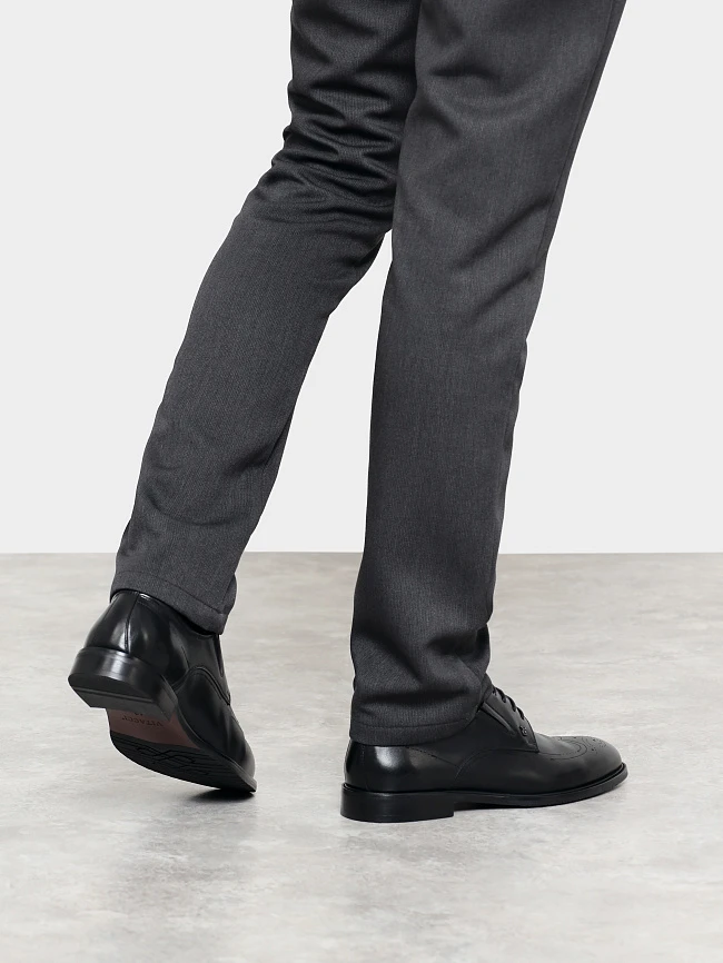 Полуботинки мужские всесезонные, цвет черный, натуральная кожа M1022923 | 8