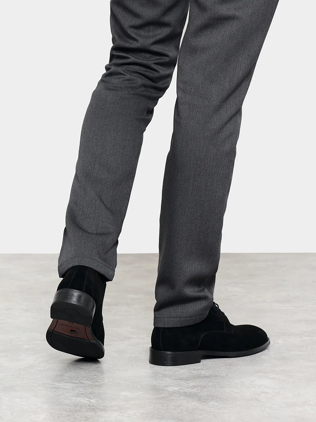 Полуботинки мужские всесезонные, цвет черный, натуральный велюр M1782509 | 8