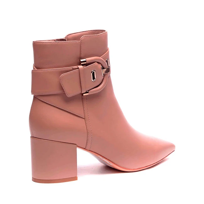 Ботильоны 492350 женские цвет бежевый, натуральная кожа 492350          | 3