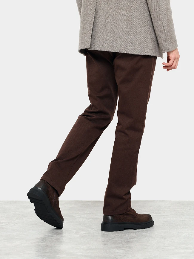 Ботинки мужские демисезонные, цвет коричневый, натуральный спилок M1022982 | 8