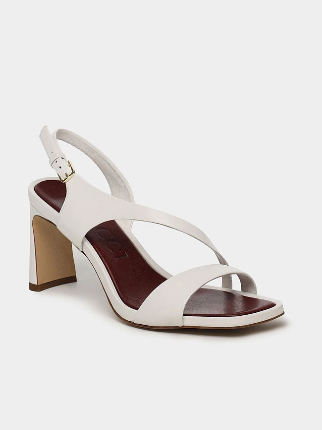 Босоножки женские летние, цвет белый, натуральная кожа 1495082 | 2