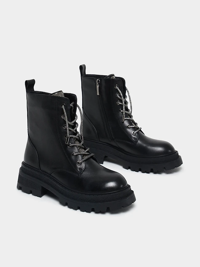 Ботинки женские зимние, цвет черный, натуральная кожа 1013331M | 2