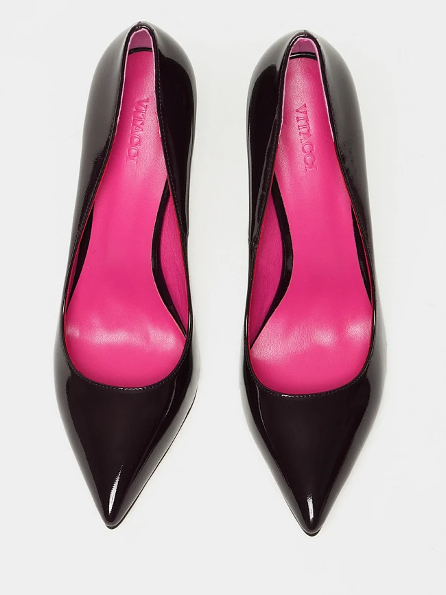 Туфли женские всесезонные, цвет фиолетовый, искусственная лаковая кожа 6550231P2 | 5