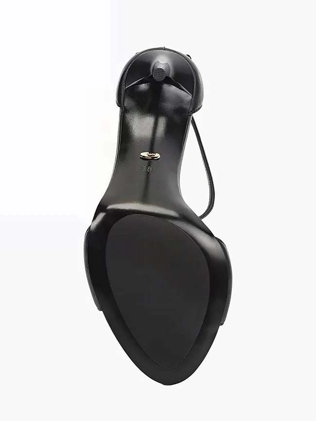 Босоножки женские летние, цвет черный, натуральная кожа 1493331-1 | 2