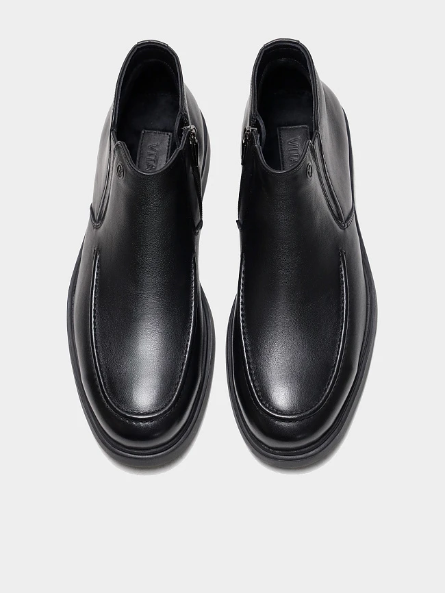 Ботинки мужские демисезонные, цвет черный, натуральная кожа M801243 | 5