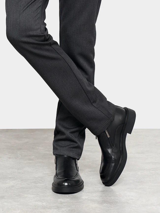 Ботинки мужские демисезонные, цвет черный, натуральная кожа M1022562 | 9