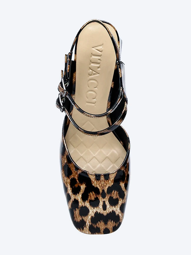 Туфли женские летние, цвет мультиколор, натуральная лаковая кожа 1821341 | 4